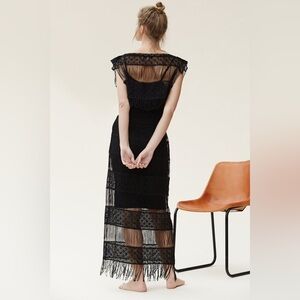 Callahan Elegant Black Lace Backless Dress